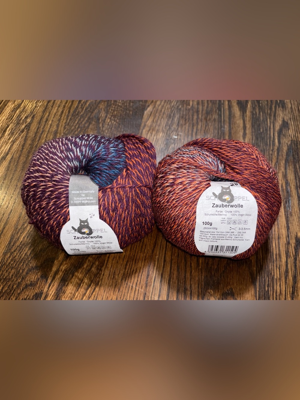 Schoppel-Wolle Zauberwolle 100% Merino Wool Gradient Yarn – 2 Ball Lot Gradient